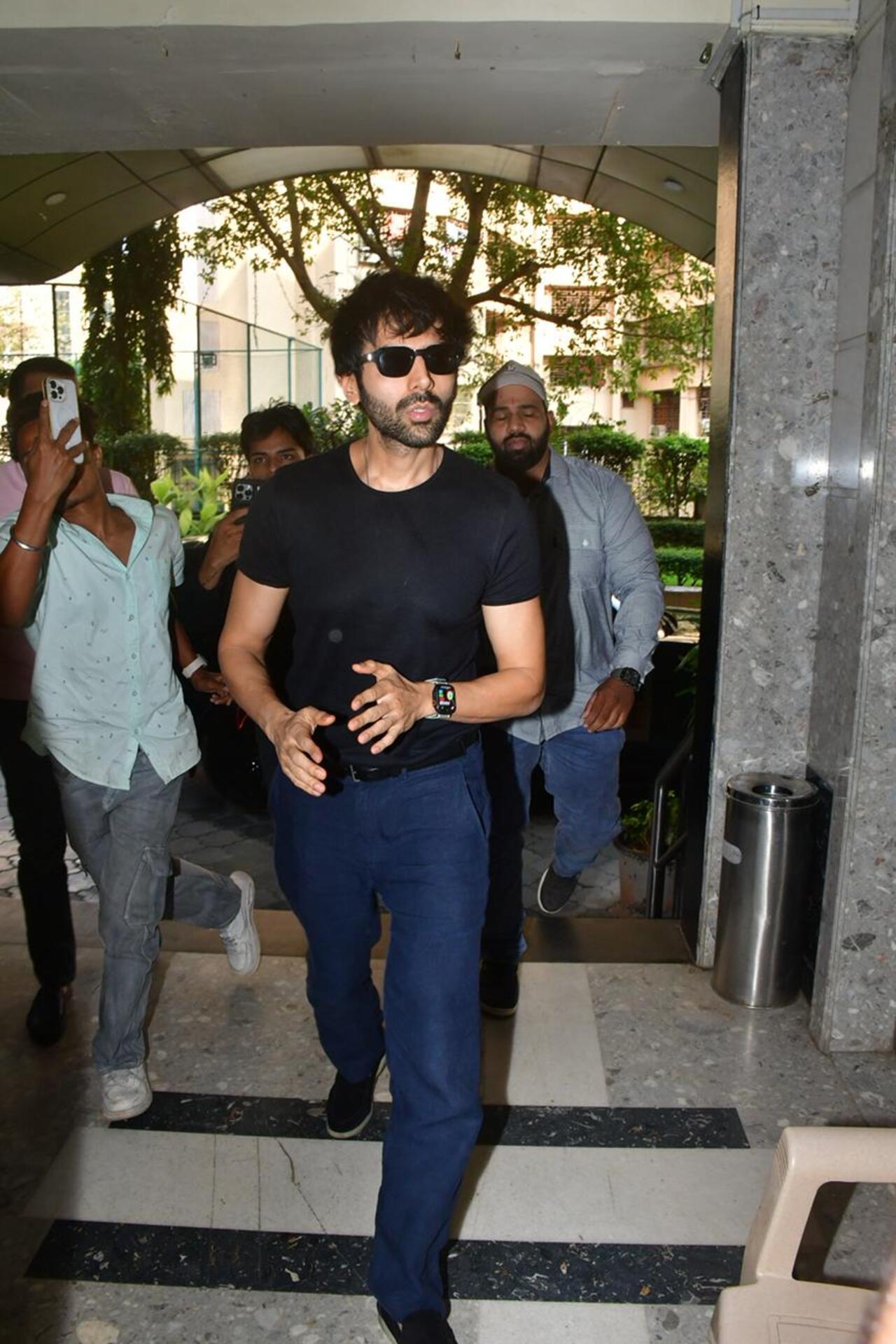 Kartik Aaryan was seen in the city in comfy casuals